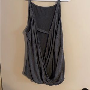 Criss Cross grey tank